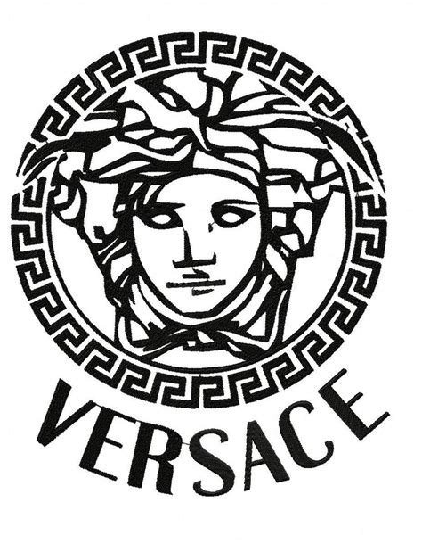 versace logo evil|versace outline logo.